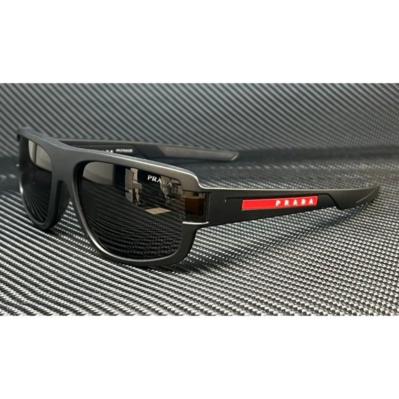 Prada Matte Black 66mm Men's Sunglasses - Picture 1 of 4